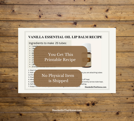 Lip Balm Recipe Using Vanilla Essential Oil