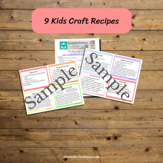 Printable - Kids Craft Recipes
