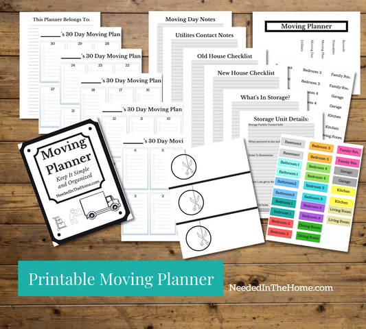 printable moving planner pages sample of what you get neededinthehome