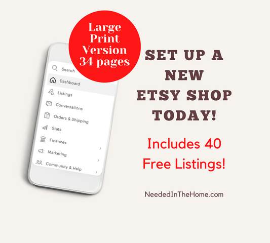 Home Business Tutorial - How To Start An Etsy Shop Step by Step Guide