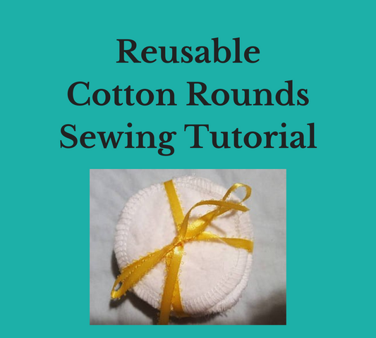 reusable cotton rounds sewing tutorial pack of white rounds tied with yellow ribbon