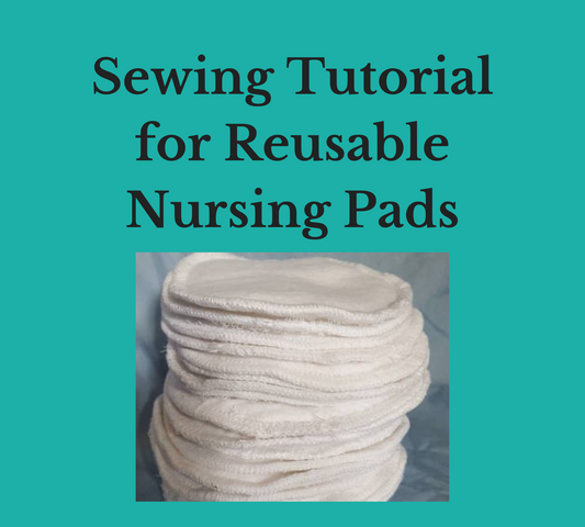 sewing tutorial for reusable nursing pads stack of white five inch round breastfeeding pads